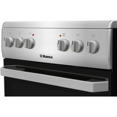 Плита Hansa електрична склокерамічна, 62л, 50x60см, конвекція, нерж (FCCS56069)