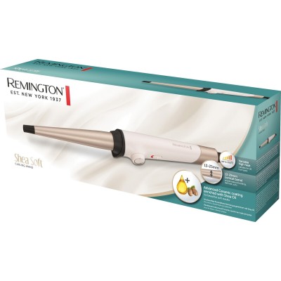 Плойка Remington Shea Soft, конусна, 39Вт, D -13-25 mm, 130-200С, кераміка, біло-золотий (CI4740) Плойка Remington Shea Soft, конусна, 39Вт, D -13-25 mm, 130-200С, кераміка, біло-золотий (CI4740)