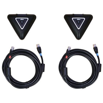 Мікрофонна пара додаткова AVer з 5 м кабелем для систем VC550/ FONE540/ VC520 Pro 3, 2 х Omni-mic, радіус дії 3 м, RJ45, чорний 