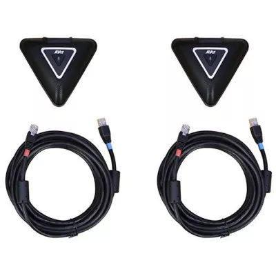 Мікрофонна пара додаткова AVer з 5 м кабелем для систем VC550/ FONE540/ VC520 Pro 3, 2 х Omni-mic, радіус дії 3 м, RJ45, чорний 