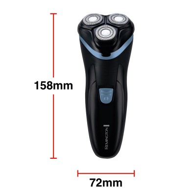 Бритва електр. Remington роторна Style, бритв.головок-3, сух., тример, USB-C, чорно-синій (R1000)