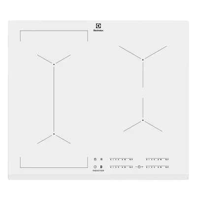 Варильна поверхня Electrolux індукційна, 60см, розширена зона, білий (EIV63440BW)