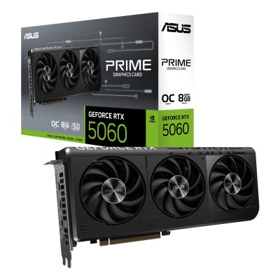 Відеокарта ASUS GeForce RTX 5060 8 GB GDDR7 OC PRIME-RTX5060-O8G (90YV0N10-M0NA00) Відеокарта ASUS GeForce RTX 5060 8 GB GDDR7 OC PRIME-RTX5060-O8G (90YV0N10-M0NA00)