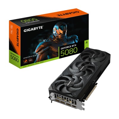 Відеокарта GIGABYTE GeForce RTX 5080 16GB GDDR7 WINDFORCE OC (GV-N5080WF3OC-16GD)