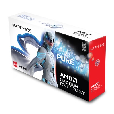 Відеокарта SAPPHIRE Radeon RX 9070 XT 16GB GDDR6 PURE GAMING OC (11348-02-20G) Відеокарта SAPPHIRE Radeon RX 9070 XT 16GB GDDR6 PURE GAMING OC (11348-02-20G)