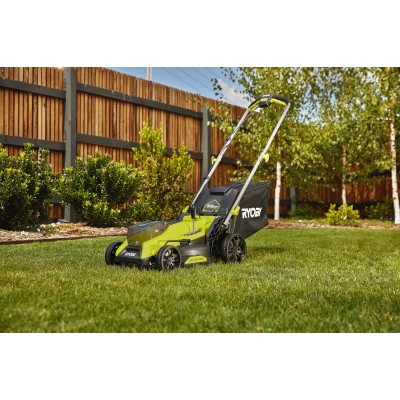 Газонокосарка акумуляторна Ryobi ONE+ HP RY18LMX33A-0 18В 33см 30л 25-90мм 9.3кг без АКБ та ЗП Газонокосарка акумуляторна Ryobi ONE+ HP RY18LMX33A-0 18В 33см 30л 25-90мм 9.3кг без АКБ та ЗП