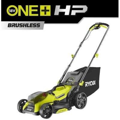 Газонокосарка акумуляторна Ryobi ONE+ HP RY18LMX33A-0 18В 33см 30л 25-90мм 9.3кг без АКБ та ЗП Газонокосарка акумуляторна Ryobi ONE+ HP RY18LMX33A-0 18В 33см 30л 25-90мм 9.3кг без АКБ та ЗП