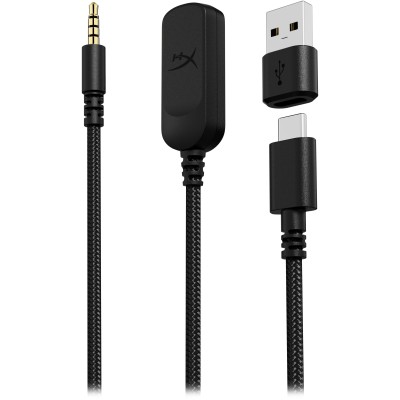 Гарнітура ігрова HyperX Cloud III, mini-jack/USB-A/USB-C, 1.2м/1.3м, чорний (727A8AA)
