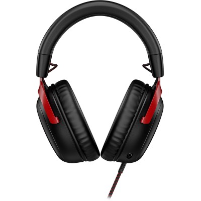 Гарнітура ігрова HyperX Cloud III, mini-jack/USB-A/USB-C, 1.2м/1.3м, чорно-червоний (727A9AA)