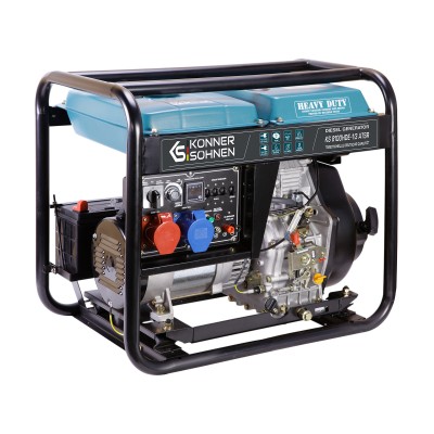 Генератор дизельний Konner&Sohnen KS 8100HDE-1/3 ATSR (EURO V), 230/400В, 5.5/6.0кВт, передстартовий підігрів, вихід ATS, 117кг