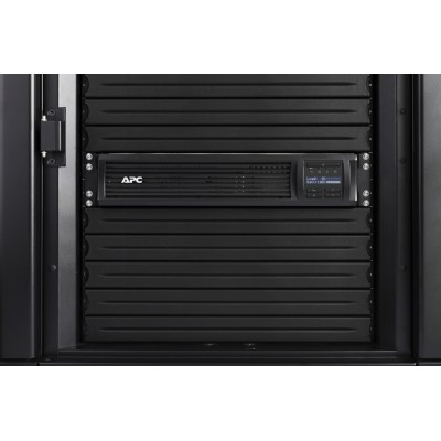 Джерело безперебійного живлення APC Smart-UPS 1000VA/700W, RM 2U, LCD, USB, SmartConnect, 4xC13 (SMT1000RMI2UC) Джерело безперебійного живлення APC Smart-UPS 1000VA/700W, RM 2U, LCD, USB, SmartConnect, 4xC13 (SMT1000RMI2UC)