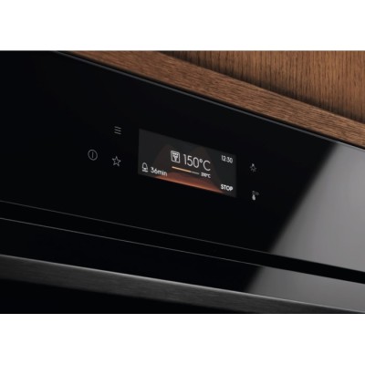 Духова шафа Electrolux електрична, 72л, A+, дисплей, конвекція, телескопічні напрямні, чорний (COD8H39Z)