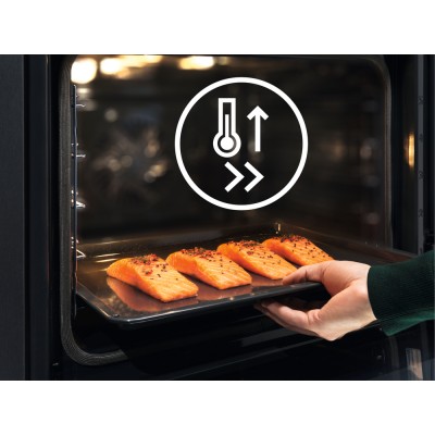 Духова шафа Electrolux електрична, 72л, A++, дисплей, конвекція, піроліз, телескопічні напрямні, чорний (LOF6P16Z) Духова шафа Electrolux електрична, 72л, A++, дисплей, конвекція, піроліз, телескопічні напрямні, чорний (LOF6P16Z)