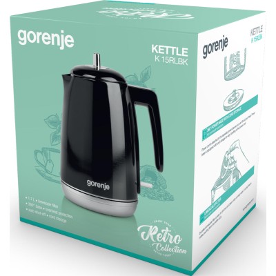 Електрочайник GORENJE K 15 RLBK