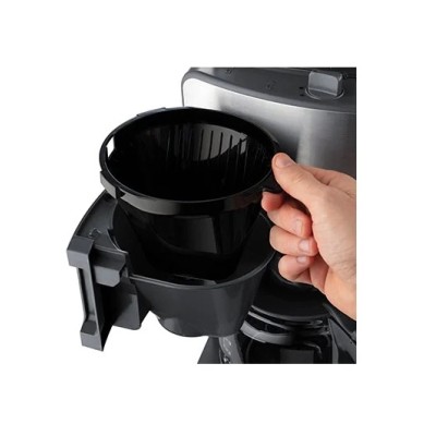 Кавоварка Russell Hobbs крапельна Grind and Brew, 1.25л, мелена, LED-дисплей, чорно-метал (25610-56)