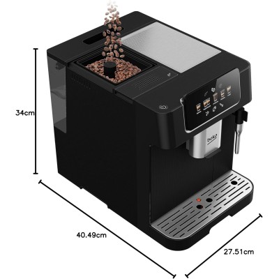 Кавомашина Beko 2.0л, зерно, ручний капучинатор, авторецептів - 5, чорний (CEG7302B)