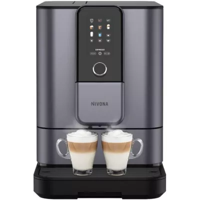 Кавомашина Nivona CafeRomatica, 1.8л, зерно+мелена, автомат.капуч, дисплей, авторецептів -9, пригот, холодної кави, перлинно-бла