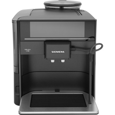 Кавомашина Siemens, 1.7л, зерно+мелена, автомат.капуч, LED-дисплей, авторецептів -8, чорний (TE651319RW)