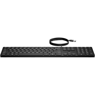 Клавіатура мембранна НР 320K, 109key, USB-A, EN/UK, чорний Клавіатура мембранна НР 320K, 109key, USB-A, EN/UK, чорний