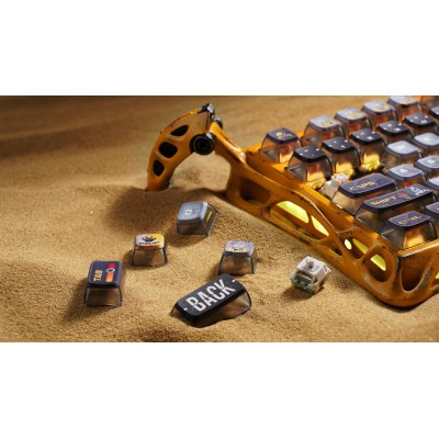 Клавіатура механічна GravaStar Mercury K1 Pro 80keys, GravaStar x Kailh Speedy Mint, BT/WL/USB, жовтий Клавіатура механічна GravaStar Mercury K1 Pro 80keys, GravaStar x Kailh Speedy Mint, BT/WL/USB, жовтий