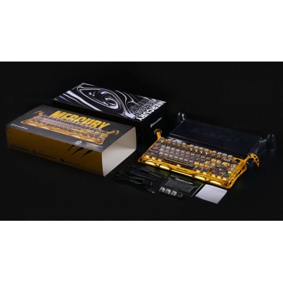 Клавіатура механічна GravaStar Mercury K1 Pro 80keys, GravaStar x Kailh Speedy Mint, BT/WL/USB, жовтий Клавіатура механічна GravaStar Mercury K1 Pro 80keys, GravaStar x Kailh Speedy Mint, BT/WL/USB, жовтий