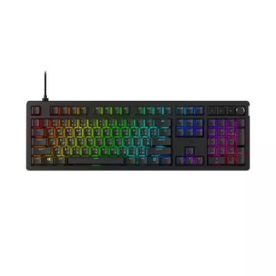 Клавіатура механічна HyperX Alloy Rise 106key, Red, USB-A, EN/UA, RGB, чорний (7G7A3AA)