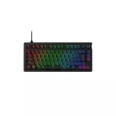 Клавіатура механічна HyperX Alloy Rise 75key, Red, USB-A, EN/UA, RGB, чорний (7G7A4AA)