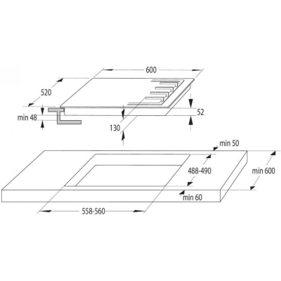 Комплект Gorenje (духовка електрична BO6735E02BK + поверхня газова G641EB), 740147, чорн (SET_BO6735E02BK_G641EB)