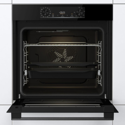 Комплект Gorenje (духовка електрична BOS6737E06BG + поверхня індукційна GI6401BSC), 743032, чорн (SET_BOS6737E06BG_GI6401B)