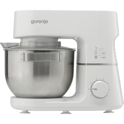 Кухонна машина Gorenje 800Вт, чаша-метал, корпус-метал, насадок-3, білий (MMC800CW)