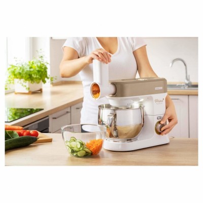 Кухонна машина Sencor 1200Вт, чаша-метал, корпус-пластик, насадок-19, коричнево-білий (STM3787CH) Кухонна машина Sencor 1200Вт, чаша-метал, корпус-пластик, насадок-19, коричнево-білий (STM3787CH)