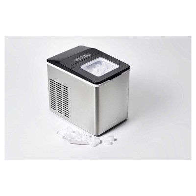 Льодогенератор побутовий Sencor SIM3400SS, 150 Вт, 12 кг/добу, об'єм 1.8л, приготування за 7 хв, 2 розміри льоду, сірий