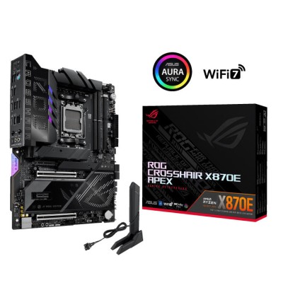 Материнcька плата ASUS ROG CROSSHAIR X870E APEX sAM5 X870E 4xDDR5 M.2 USB Type-C WiFi BT ATX (90MB1KR0-M0EAY0) Материнcька плата ASUS ROG CROSSHAIR X870E APEX sAM5 X870E 4xDDR5 M.2 USB Type-C WiFi BT ATX (90MB1KR0-M0EAY0)