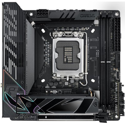 Материнcька плата ASUS ROG STRIX Z790-I GAMING WIFI s1700 Z790 2xDDR5 M.2 HDMI Thunderbolt Wi-Fi BT mITX (90MB1CM0-M0EAY0) Материнcька плата ASUS ROG STRIX Z790-I GAMING WIFI s1700 Z790 2xDDR5 M.2 HDMI Thunderbolt Wi-Fi BT mITX (90MB1CM0-M0EAY0)