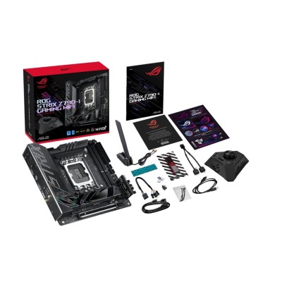 Материнcька плата ASUS ROG STRIX Z790-I GAMING WIFI s1700 Z790 2xDDR5 M.2 HDMI Thunderbolt Wi-Fi BT mITX (90MB1CM0-M0EAY0) Материнcька плата ASUS ROG STRIX Z790-I GAMING WIFI s1700 Z790 2xDDR5 M.2 HDMI Thunderbolt Wi-Fi BT mITX (90MB1CM0-M0EAY0)
