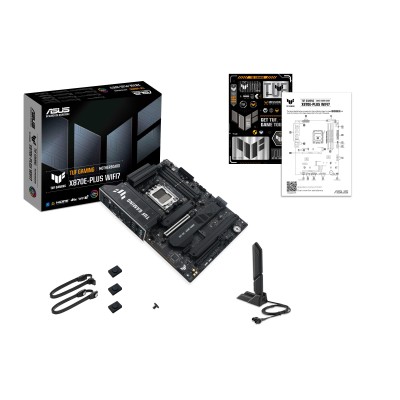 Материнcька плата ASUS TUF GAMING X870E-PLUS WIFI7 sAM5 X870E 4xDDR5 M.2 HDMI WiFi BT ATX (90MB1M70-M0EAY0) Материнcька плата ASUS TUF GAMING X870E-PLUS WIFI7 sAM5 X870E 4xDDR5 M.2 HDMI WiFi BT ATX (90MB1M70-M0EAY0)