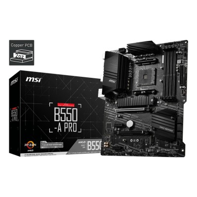 Материнcька плата MSI B550-A PRO sAM4 B550 4xDDR4 HDMI DP ATX (911-7C56-076) Материнcька плата MSI B550-A PRO sAM4 B550 4xDDR4 HDMI DP ATX (911-7C56-076)