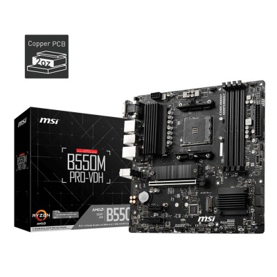 Материнcька плата MSI B550M PRO-VDH sAM4 B550 4xDDR4 M.2 HDMI DP D-Sub mATX (911-7C95-084) Материнcька плата MSI B550M PRO-VDH sAM4 B550 4xDDR4 M.2 HDMI DP D-Sub mATX (911-7C95-084)
