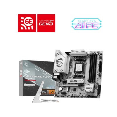 Материнcька плата MSI B850M GAMING PLUS WIFI6E sAM5 B850 4xDDR5 M.2 HDMI DP WiFi BT mATX (911-7E81-001) Материнcька плата MSI B850M GAMING PLUS WIFI6E sAM5 B850 4xDDR5 M.2 HDMI DP WiFi BT mATX (911-7E81-001)