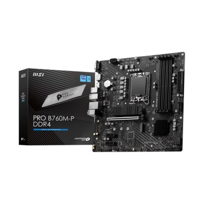 Материнcька плата MSI PRO B760M-P DDR4 s1700 B760 4xDDR4 M.2 HDMI DP D-Sub mATX (911-7E02-027) Материнcька плата MSI PRO B760M-P DDR4 s1700 B760 4xDDR4 M.2 HDMI DP D-Sub mATX (911-7E02-027)