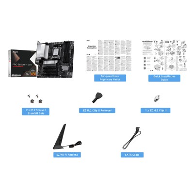 Материнcька плата MSI PRO B850M-P WIFI sAM5 B850 4xDDR5 M.2 HDMI DP WiFi BT mATX (911-7E71-001)