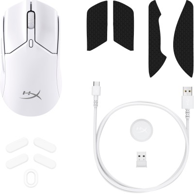 Миша HyperX Pulsefire Haste 2 mini, RGB, USB-A/WL/BT, білий (7D389AA)