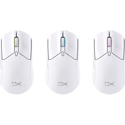 Миша HyperX Pulsefire Haste 2, RGB, USB-A/WL/BT, білий (6N0A9AA)
