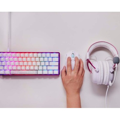 Миша HyperX Pulsefire Haste 2, RGB, USB-A/WL/BT, білий (6N0A9AA)