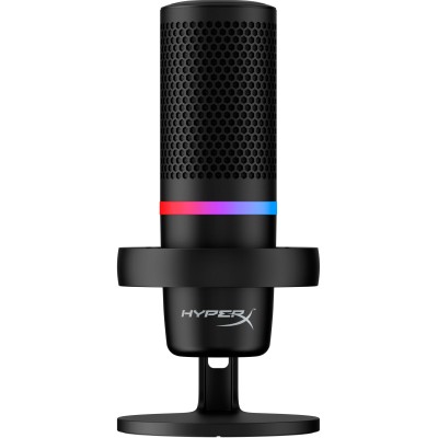 Мікрофон геймінговий HyperX DuoCast, Omni/Bi, USB-A, 2м, NGenuity, RGB, чорний (4P5E2AA)