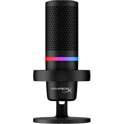 Мікрофон геймінговий HyperX DuoCast, Omni/Bi, USB-A, 2м, NGenuity, RGB, чорний (4P5E2AA)
