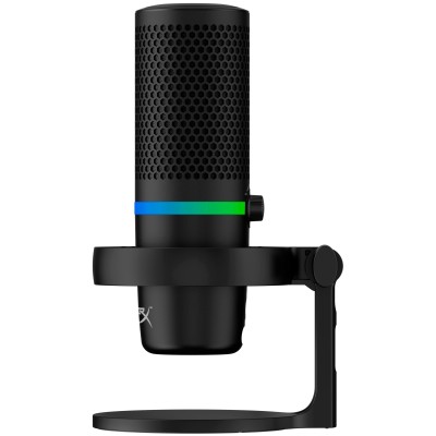Мікрофон геймінговий HyperX DuoCast, Omni/Bi, USB-A, 2м, NGenuity, RGB, чорний (4P5E2AA)