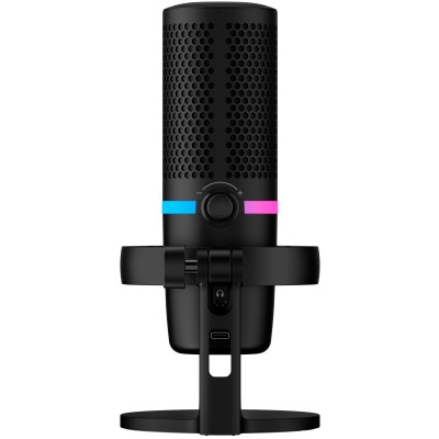 Мікрофон геймінговий HyperX DuoCast, Omni/Bi, USB-A, 2м, NGenuity, RGB, чорний (4P5E2AA)