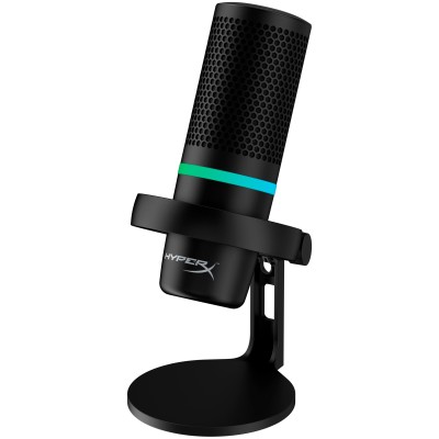 Мікрофон геймінговий HyperX DuoCast, Omni/Bi, USB-A, 2м, NGenuity, RGB, чорний (4P5E2AA)