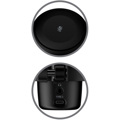 Мікрофон геймінговий HyperX DuoCast, Omni/Bi, USB-A, 2м, NGenuity, RGB, чорний (4P5E2AA)